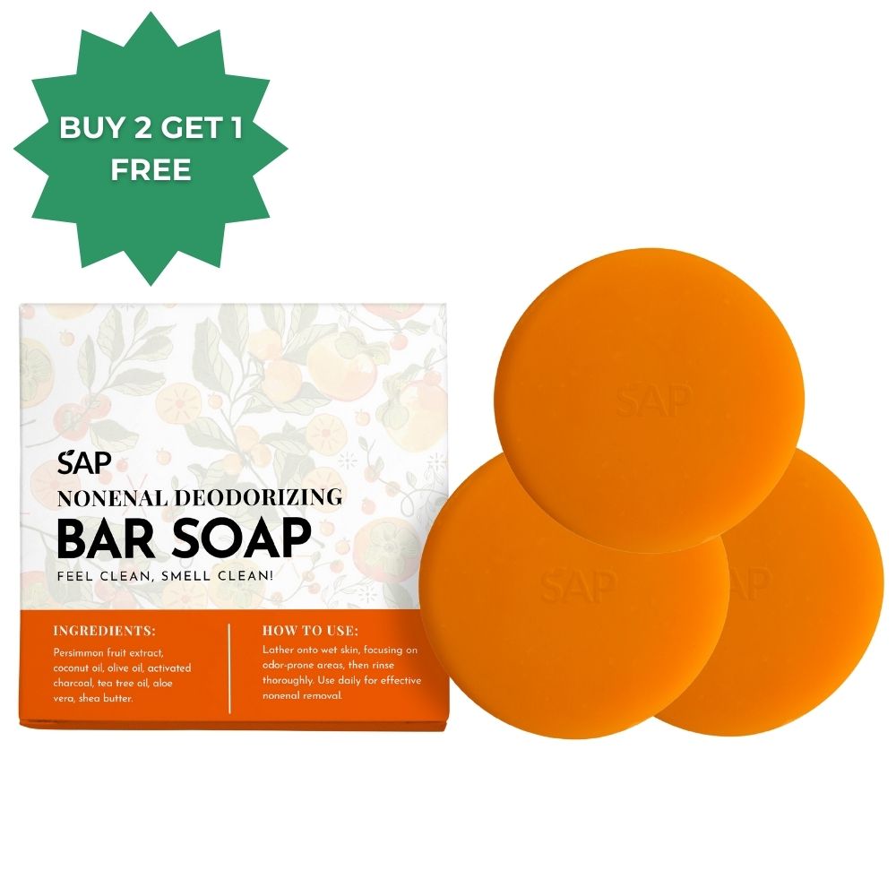 Nonenal Deodorizing Bar Soap with Persimmon