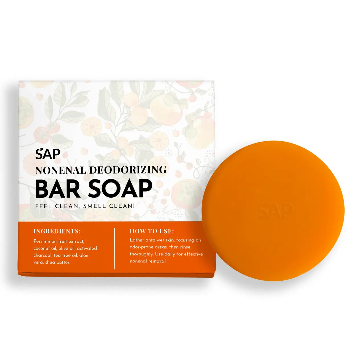 Nonenal Deodorizing Bar Soap With Persimmon