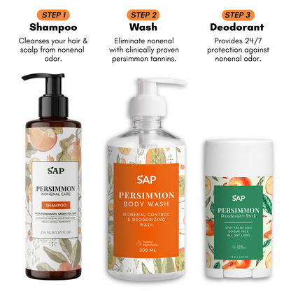 Nonenal Deodorizing Body + Hair Bundle with Persimmon
