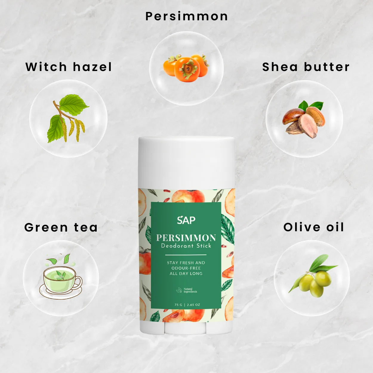 Nonenal Deodorant Stick with Persimmon