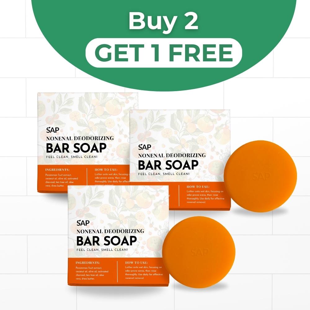 Nonenal Deodorizing Bar Soap With Persimmon