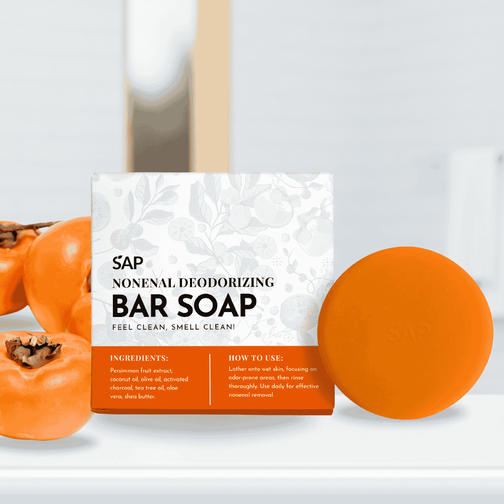 Nonenal Deodorizing Soap Bar With Persimmon