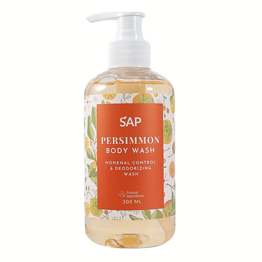 Persimmon Body Wash to Eliminate Nonenal Odour